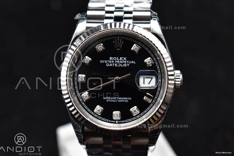 Black Edition Dial Bracelet Steel VS 126234 1:1 TechFriendly 410 Best SS VSF Jubilee 36 904L DateJust Diamond On 0412